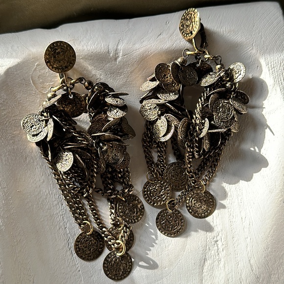 Zac Posen bass chandelier clip-on earrings - Picture 3 of 8
